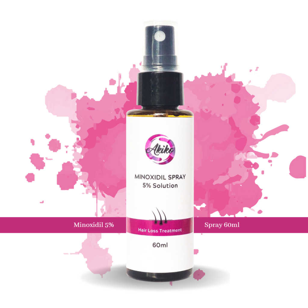 Minoxidil 5 Percent Spray Solution 60ml Bottle for Hair Regrowth