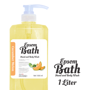 Epsom Bath Body Wash with Cucumber Melon scent [ 1L-CUCUMBER ]