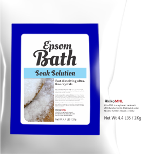 Pure Epsom Bath Soak Solution [ 2Kg UNSCENTED ]