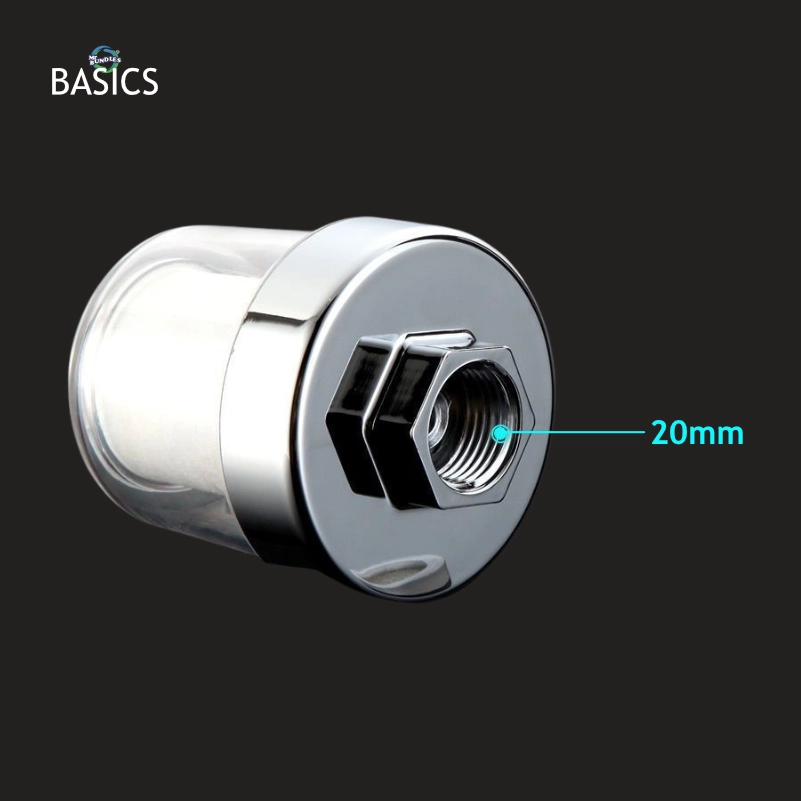 Bath Shower Filter with Chrome Finish 20mm x 64mm x 90mm - Image 2