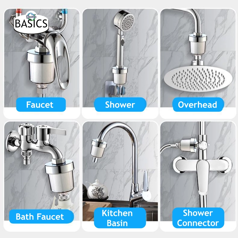 Bath Shower Filter with Chrome Finish 20mm x 64mm x 90mm - Image 4